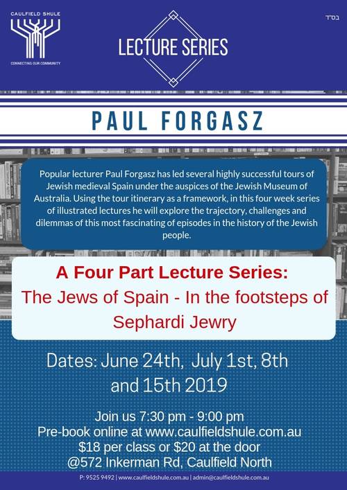 Banner Image for Paul Forgasz 4 Part Lecture Series